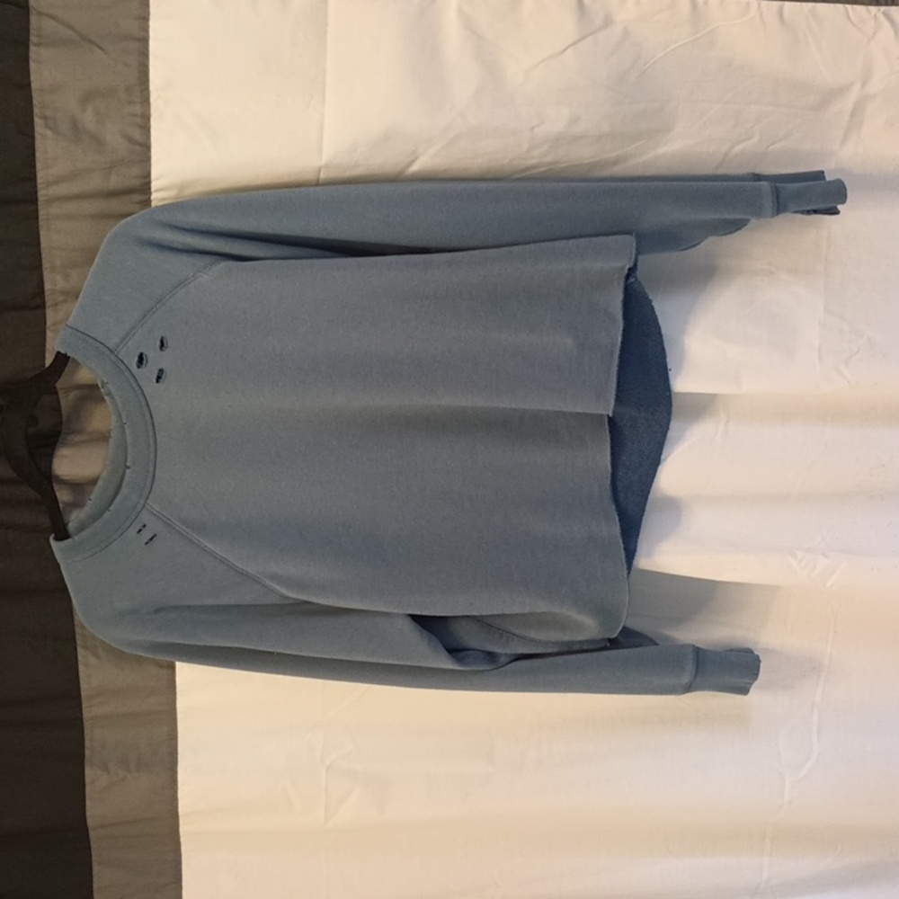 Aerie distressed cropped sweatshirt